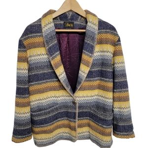 Vintage Southwest 1990s Y2K Boho Jacket Blazer Medium
